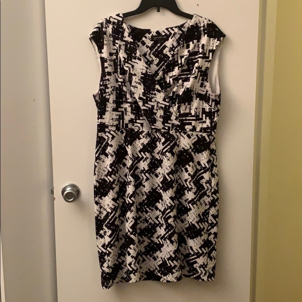 Jones New York Dress Black and White 16